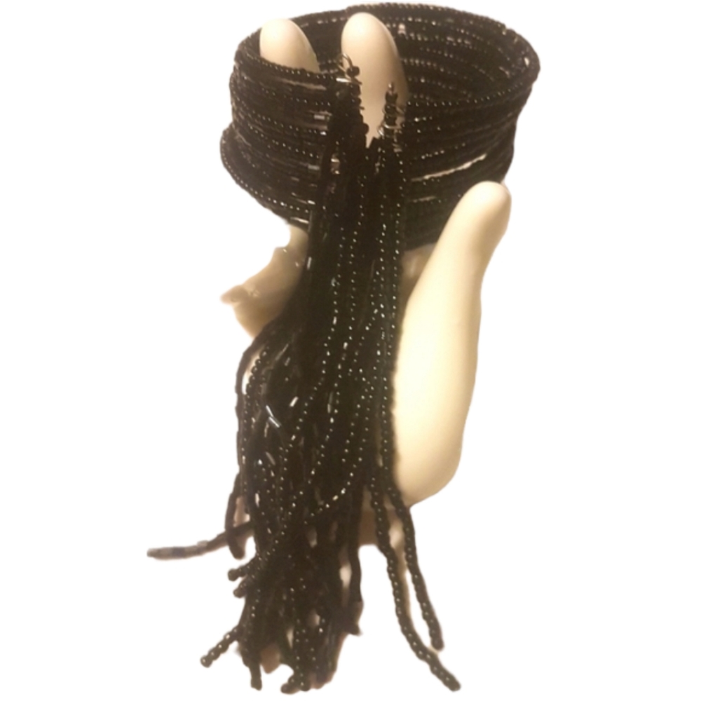 🖤 Beaded Tassel Bangles Cuff